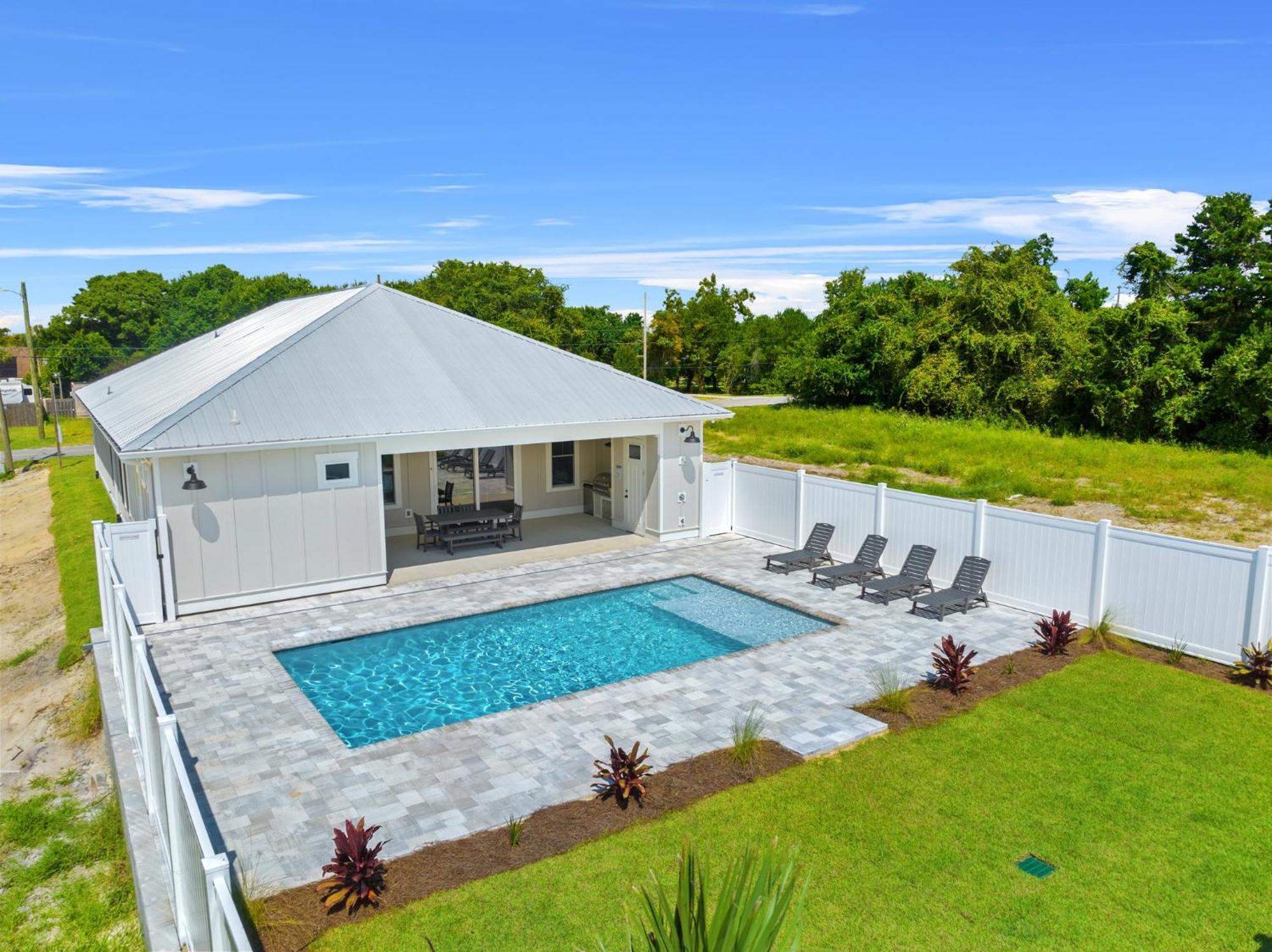Brand New Home With In-Ground Pool, Four Houses From Beautiful Laguna Beach Panama City Beach Exterior foto